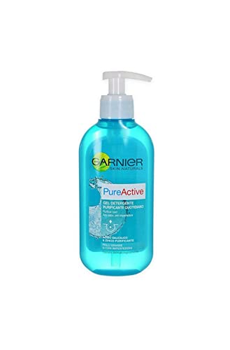 Garnier Pure Active Gel Detergente Purificante per Pelli Grasse o con Imperfezioni, 200 ml
