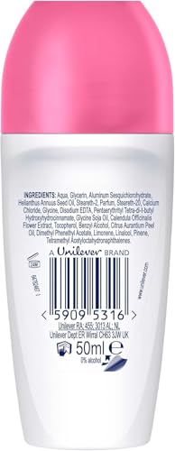 Dove, Deodorante Roll On Advanced Care Melograno, Deodorante Antitraspirante, Formula Delicata Con Tripla Azione Idratante, Protezione Fino a 48 Ore, Deodorante Uomo e Donna, 50 ml