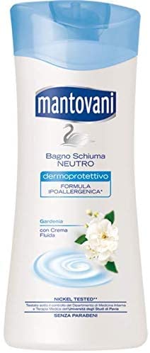 MANTOVANI BAGNOSCHIUMA NEUTRO GARDENIA 400 ML [CONFEZIONE DA 6 PEZZI]
