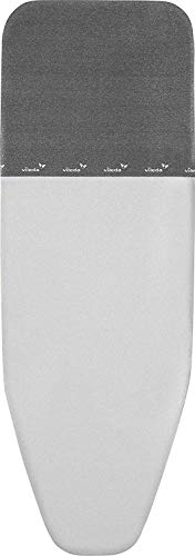 Vileda Total Reflect Telo da Stiro, Copriasse da Stiro Universale, Imbottito, con Elastico, in Tessuto, Grigio, 120–130 x 38-45 cm