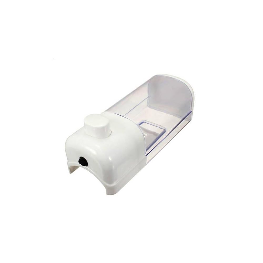 CG94 Dispenser di Sapone Liquido a Parete 1 Posto Bianco Ricaricabile per Bagno & Cucina
