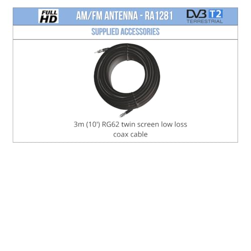 Glomex GLORA1281, ANTENA Unisex-Adult, Multicolor, Standard