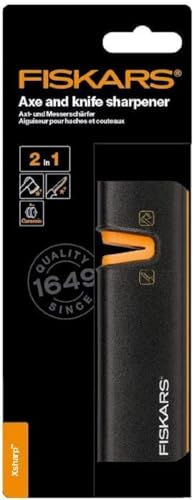 Fiskars Ascia e affilacoltelli Xsharp, nero