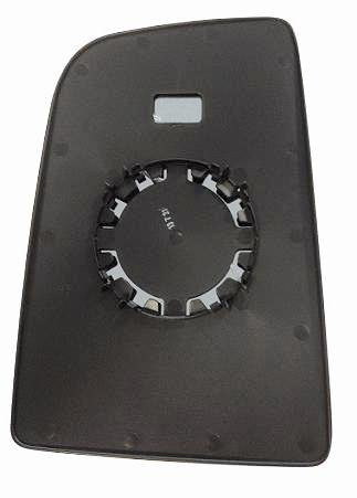 CG94 PIASTRA SPECCHIO SUPERIORE - VETRO CURVO- ATTACCO TONDO - Posizione Sinistra [Lato Guida] Per Auto: SPRINTER 2006 - VOLKS LT 2006 - CRAFTER 2006 SUPERIORE SX