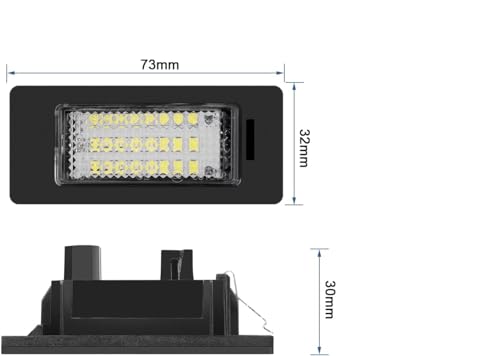 CG94 FANALE TARGA B. X5 F-15 13' - SERIE 1 E81-E82-E87-E88 08'- 3 E90-E91 08'- 3 F30-F31-F34-4 F32 A LED