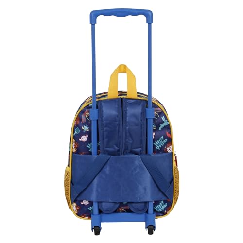 Harry Potter Crest-Zaino 3D con Ruote Piccolo, Arancione, 26 x 34 cm, Capacità 12.5 L