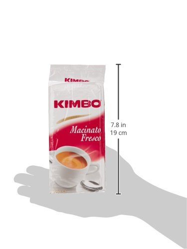 Kimbo - Macinato Fresco, Caffè di Napoli, Tostatura Media - 10 pezzi da 250 g [2500 g]