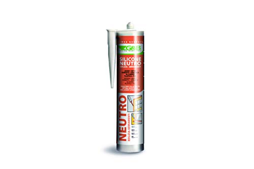Silicone neutro trasparente ml 310 per interni ed esterni edilizia/serramenti G&B professional
