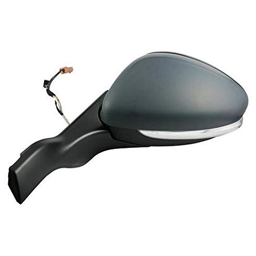 7438635096120 Derb Specchio Specchietto Retrovisore Sx Sinistro [Lato Guida](Elettrico - Termico - Con Fanale) - Calotta Da Verniciare