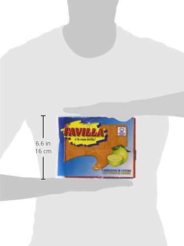 Favilla - Spugna Abrasiva in Cotone, Profumo Limone , 1 pz.