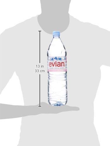 Evian. acqua minerale naturale. 1.5 L d'acqua (Confezione da 12 x 1.5 l)