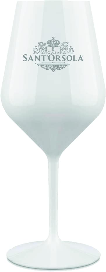 Casa Sant'Orsola - Prosecco ICE Demi Sec in Gift Box con 1 Calice in Policarbonato, Ottimo con Ghiaccio, Gusto Secco con Note Fruttate, 1x750 ml