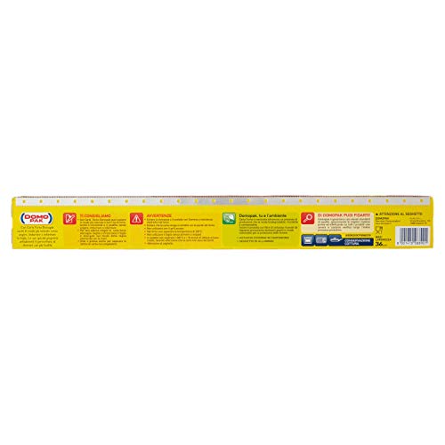 DomoPak - Carta Forno, Antiaderente e Resistente Larghezza 36 Centimetri - 6 Metri
