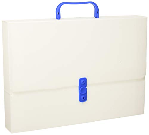 Brefiocart 020M4003.BL Scatola Progetti con Maniglia, Modello Polionda, Dorso 5, 27 x 38 cm