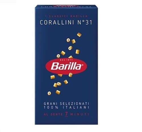 10x Barilla Corallini Italian Pasta No. 31. 500 g
