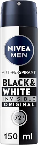 NIVEA Black & White Invisible Original Anti-Perspirant Deodorant Spray Pack Of 6 (6 x 250 ml), 48hr Deodorant For Women, No Stain Anti-Perspirant Spray For Women