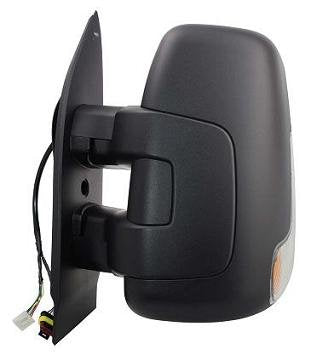 CG94 RETROVISORE ELETT. Term. Braccio Corto C/Fan. Bianco Destro [Lato Passegero] per Auto: Daily - Calotta Nera - 7PIN