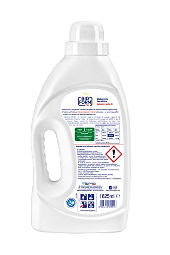 Bioform Plus Detersivo Lavatrice Liquido Igienizzante, Fragranza Eucalipto, 30 Lavaggi