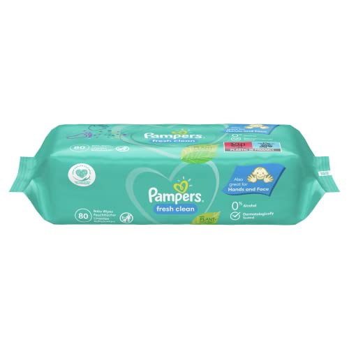 Pampers Fresh Clean Baby Salviette Umidificate, 80 Unità (Confezione da 15)