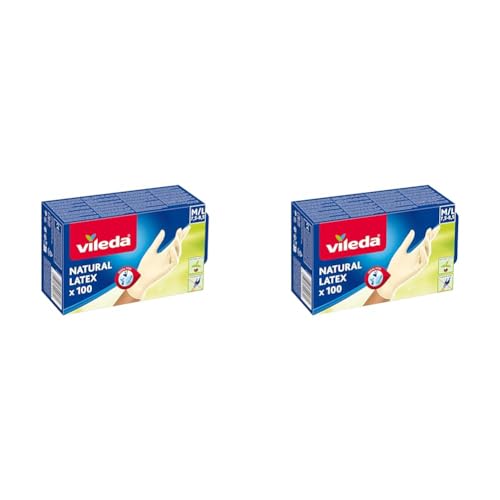 Vileda Guanti Natural Lattex100 Usa e Getta