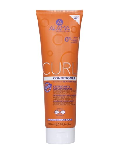 Alama Professional Curl, Conditioner per Capelli Ricci e Mossi Definiti, Corposi ed Elastici, Districante e Disciplinante con Olio di Oliva ed Eritritolo, Anti Crespo, 500 ml