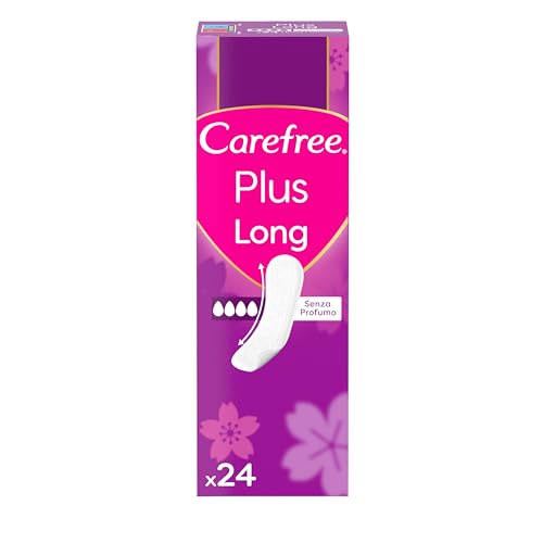 Carefree Salvaslip Plus Large Fragranza Delicata, Salva slip donna extra ampio per il 100% di controllo degli odori, Morbidi e discreti proteggi slip super assorbenti per uso quotidiano, 36 salvaslip