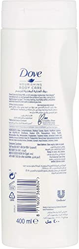 Dove, Crema Corpo Abbraccio Profondo, Crema Corpo Idratante per Pelle Secca, Dona Idratazione Profonda per 48h, Pelle Morbida e Luminosa con Ceramide Restoring Serum, Dermatologicamente Testata, 400ml