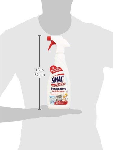 Smac 6 Pezzi Express - Sgrassatore Universale Superpotente, Zero Aloni disinfettante- 650mL [ Totale 3900 ml ]