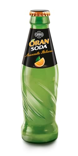 Oransoda Zero | Bevanda Gassata all'Arancia Senza Zuccheri, 4 Confezioni x 6 Bottiglie in Vetro da 20 cl