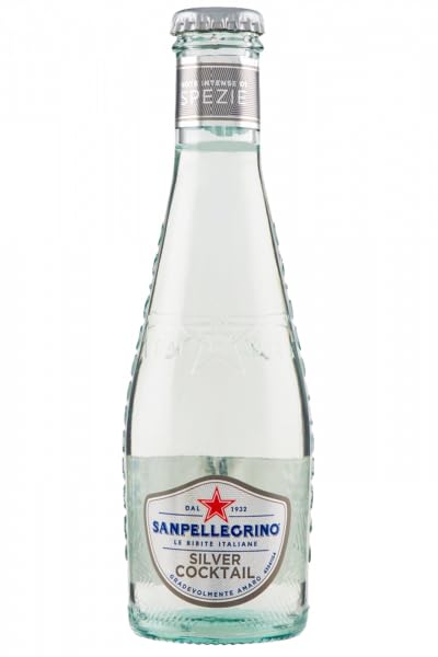Confezione da 48 confezioni di test San Pellegrino Silver Cocktail Bevanda alcolica + Tonica Rovere Bevanda 20 cl monouso in vetro