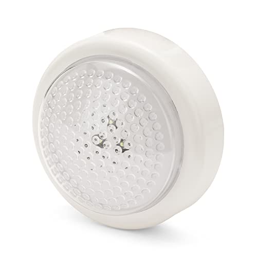 VELAMP IL05LED Push Light Tondo, 3 LED, Bianco