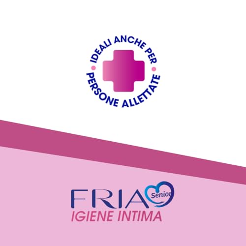 Salviette per l’Igiene Intima degli Anziani - con Estratti di Rosa Centifolia e Tiglio - Azione Riequilibrante - Antiodore - Formato: 60 Salviette - FRIA Senior