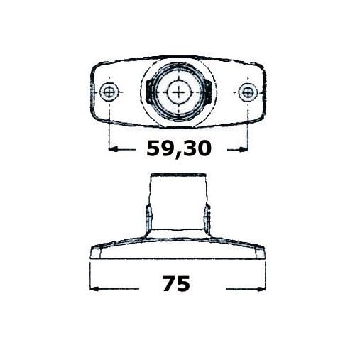 Osculati Anker topp luce LED | 10 cm