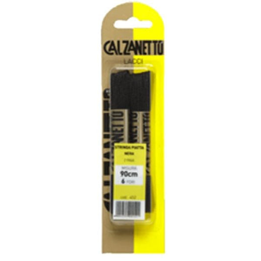 Calzanetto Ebano Lacci 90 Piatti 2 Paia Nero 452, Unisex-Adulto, Multicolore (Multicolore), Taglia Unica