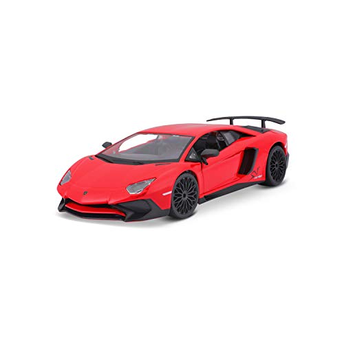 Bburago Aventador Lp750-4 SV Lamborghini Modellino Die Cast, Multicolore, 1:24, 18-21079