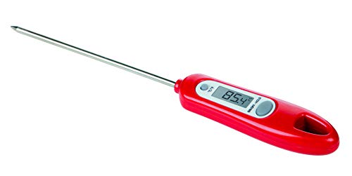 Tescoma 420910 Presto Termometro Digitale, Acciaio Inossidabile, Rosso