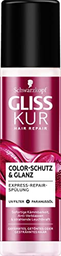 Schwarzkopf Gliss, Trattamento 7 Secondi Colour Perfector per Capelli Colorati o Schiariti, con Complesso Ialuronico ed Estratto di Mirtillo, Riparazione Profonda in 7 Secondi, 200 ml