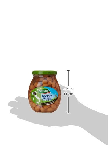 Valfrutta - Fagioli Borlotti Italiani, Lavorati Freschi, Senza Glutine - 12 pezzi da 360 g [4320 g]