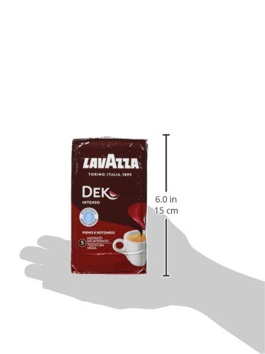 Lavazza Caffè Macinato Decaffeinato Dek Intenso - 10 confezioni da 250 grammi [2.5 Kg]