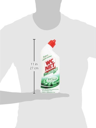 Wc Net - Bio Igiene Gel, Bio-Activ, con Agenti Probiotici, Pulisce e Igienizza il Wc - 3 pezzi da 700 ml [2100 ml]