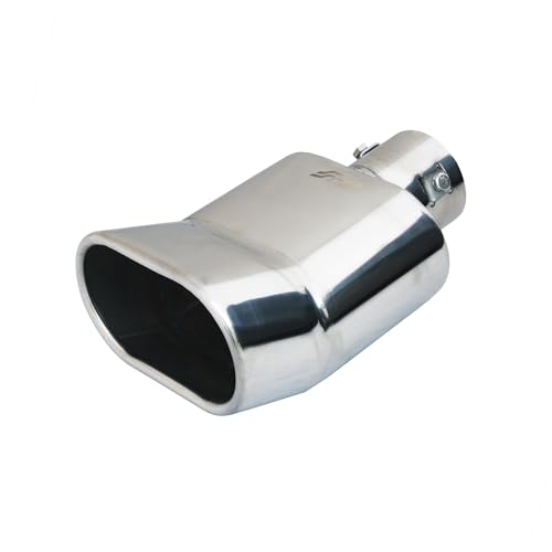 Simoni Racing TRX/100 Terminale di Scarico Universale DTM, Uscita Rettangolare Dritta 9135 x 85 mm, in Acciaio Inox