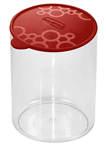 Contenitore Alimentare per Dispensa Tondo M | Rosso | 1,2L | Made in Italy | Coperchio Ermetico | Linea Con.Tengo