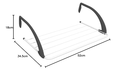 Vileda Express Stendibiancheria da Termosifone, Acciaio/Resina, Bianco, 2x34.5x52 cm