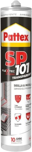 Pattex SP101 Transparent, Sigillante trasparente per interni ed esterni