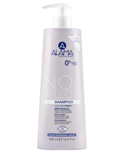 Alama Professional No-Yellow Shampoo, Giallo, 500 Millilitri