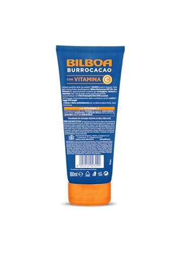 Bilboa - Crema Solare Protettiva Viso e Corpo SPF 50+ con Vitamina C - Idrata, Nutre e Protegge - Ideale per Pelli Sensibili - Dermatologicamente Testato - Tubo da 180 ml