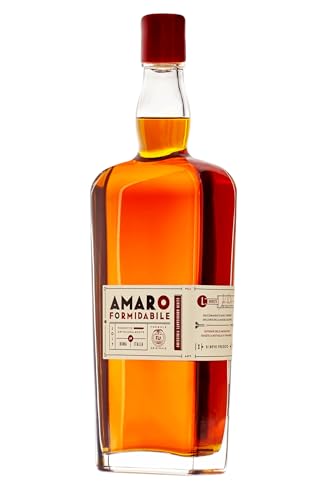 Amaro Formidabile – 700 ml: elisir amaricante finissimo preparato artigianalmente con piante aromatiche ed officinali. Solo ingredienti naturali – 32,5% ABV.