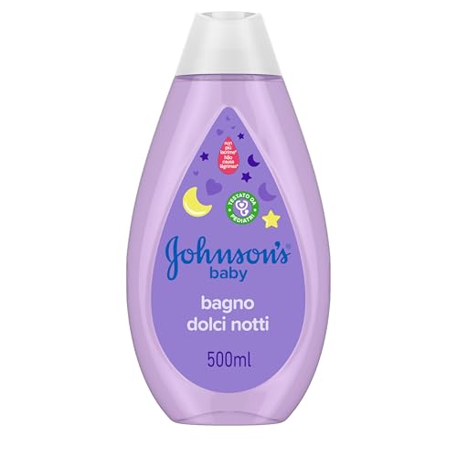 Johnson's Baby Dolci Notti Baby Bagno, Bagnoschiuma bambini rilassante per una dolce nanna