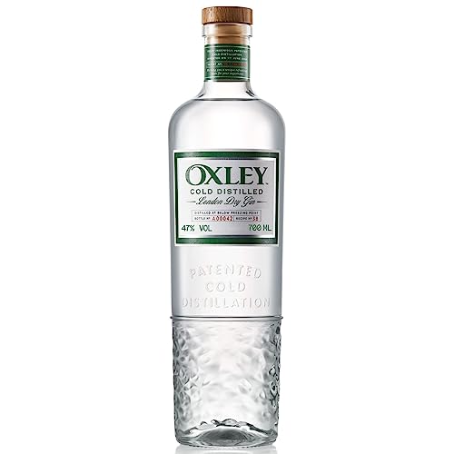 Oxley Small Batch Premium Gin, 47% Vol., 70cl / 700ml, distillato a freddo a temperature glaciali per esaltare al massimo i botanical