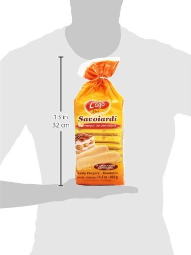 Gastone Lago: Savoiardi Ladyfingers (in inglese britannico spugna dita) 399,7 g (400 gr) Confezioni (confezione da 3)
